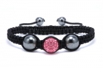Authentic Pink Sapphire Color Crystals Shamballa Adjustable Bracelet, Now At Our Lowest Price Ever but Only for a Limited Time!