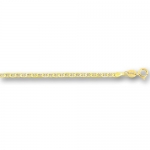Solid 10k 1.2mm 7 Yellow Gold Mariner Bracelet - JewelryWeb