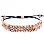 Heirloom Finds Rose Gold and Peach Crystal Adjustable Zen Bracelet