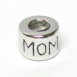 Sterling Silver Mom Ring Enamel Bead For European Charm Bracelets