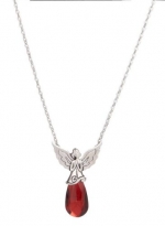 Guardian Angel Birthstone Necklace January: Garnet