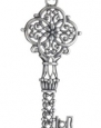 Sterling Silver Filigree Key Pendant, 18