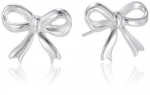 Sterling Silver Bow Post Earrings