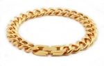 Gold Plated Curb Bracelet 8.25