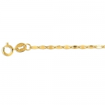 14k Yellow Gold 18 3.1mm Alternate Mariner Chain Necklace - JewelryWeb