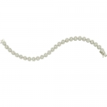 4.00 Carat (ctw) 14k White Gold Brilliant Round White Diamond Ladies Flower Bracelet