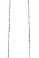 Nickel Plated Ball Chain Necklace (24 Inch) - Fashion Necklace Charm Accessory - Fashion Jewelry
