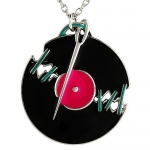 Unique Women / Girl Sewed Broken Record Charm Necklace Pendant With 16 Chain