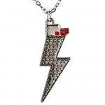 Unique Women / Girl Electric Storm Flash Charm Necklace Pendant With 16 Chain