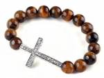 Loose Beads DIY Sideways Crystal Cross Honesty Bracelets