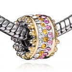 Pugster Swarovski Crystal Bead Bling Beads Fit Pandora Charm Bead Bracelet