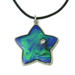 Mood Pendant Necklace - Star with a Crystal