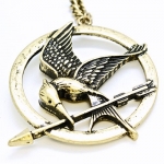 Blue Chip Unlimited - Mockingjay Antique Brass Colored Pendant Necklace Inspired by The Hunger Games with 30 Chain Necklace Fashion Necklace