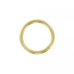 16 Gauge 3/8 - Solid 14kt Yellow Gold Seamless Segment Ring