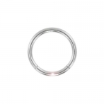 14 Gauge 3/8 - Solid 14kt White Gold Seamless Segment Ring