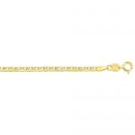 14k Yellow Gold 1.2mm Mariner Chain Necklace - 16 Inch - JewelryWeb