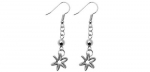 Rosallini New Twinkle Little Spring Stars Silvery Plated Earrings
