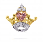 Disney - Pink Sapphire & Diamond Ariel Tiara Necklace