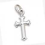 Sterling Silver Small Silver Cross Charm