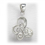 Sterling Silver Butterfly Pendant of Genuine High Quality .925 Sterling Silver