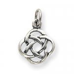 Sterling Silver Antiqued Celtic Knot Charm