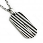 Stainless Steel Men's Dog Tag Pendant
