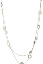 Kenneth Cole New York Silver-Tone Circle Long Illusion Necklace