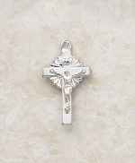 Silver-plated Cross Crucifix -- 1 H, 20 L Chain