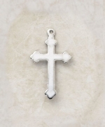 Silver-plated Cross -- 1 H, 18 L Chain