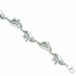 Genuine 1928 Boutique (TM) Bracelet. Silver-tone Crystal 7in w/ext Bracelet. 100% Satisfaction Guaranteed.