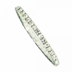 Genuine 1928 Boutique (TM) Bracelet. Silver-tone Clear Crystal Stretch Bracelet. 100% Satisfaction Guaranteed.