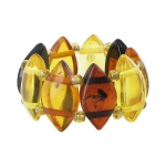 12mm Amber Chips Stretchable Ring Fits for all