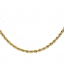 22 Gold Plated Polished Cable Chain with Lobster Claw