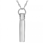 PlusMinus Sterling Silver heart keys Pendant Necklace For man + Gift Box
