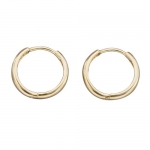14k Gold 13mm Solid Hinged Hoop Children's Earrings