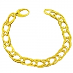 14 Karat Yellow Gold Fancy Link Italian Made Bracelet 7.5 inch