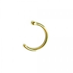 20 Gauge 1/2 - Solid 14K Yellow Gold Nose Hoop