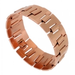 Ky & Co Statement Bracelet Rose Gold GP Bookchain Link Made in USA