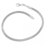 Sterling Silver 3.6-mm Herringbone Chain Bracelet (8 Inch)