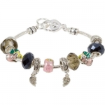Heirloom Finds Best Friends European Charm Bead Bracelet With Adorable Enameled Fairy Godmother And Crystal Beads