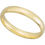 10K Yellow Gold 4mm Comfort Fit Mens Wedding Band (Available Ring Sizes 7-12 1/2) Size 8
