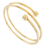 Ky & Co Bracelet Spiral Yellow Gold Pl Coil Bangle Bracelet Large