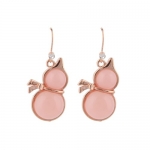 Plusminus Women's Fresh Resin Fat Gourd Pendant Earrings Pink