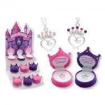 DM Merchandising Petite Princess Crown Necklace - Purple