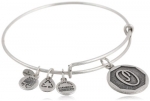 Alex and Ani Russian Silver Initial O Expandable Wire Bangle Bracelet, 7.25