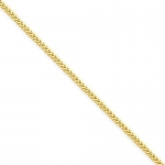 1.0 mm Solid 14K Yellow Gold High Polish Classic Franco Link Chain Necklace 16 - 30 Available - 18 inches