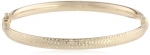 14k Yellow Gold D-Cut Bangle Bracelet, 7