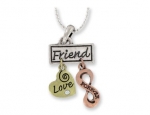 Designer Inspired Truly Original Tri-charm Pendants Personalized for That Special Someone. Unique Custom-card Packaging Converts Into a Gift-ready Envelope! Sterling Silver-finish, 16-inch Diamond-cut Ball Chain with 2-inch Extender, and Burnished-look Ch