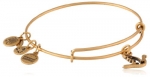 Alex and Ani Bangle Bar Sacred Dove Gold-Color Charm Bracelet