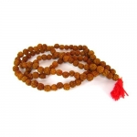 Rudraksha Mala Seed Prayer Necklace 35, 108 Beads at 10mm, by Creative Ventures